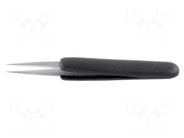 Tweezers; Blade tip shape: sharp; Tweezers len: 120mm; ESD IDEAL-TEK IDL-3.SA.DN.6