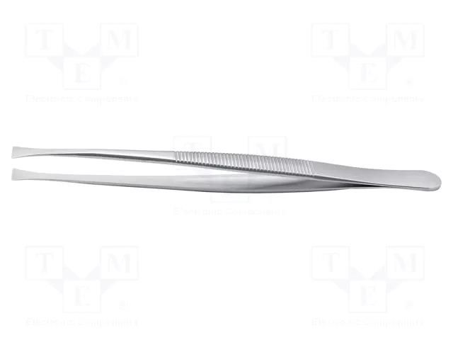 Tweezers; 120mm; for precision works; Blade tip shape: flat IDEAL-TEK IDL-35A.SA.1