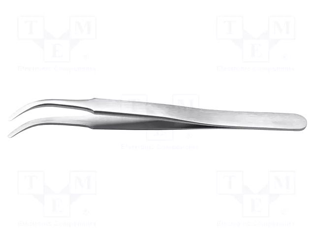 Tweezers; 120mm; for precision works; Type of tweezers: curved IDEAL-TEK IDL-2AB.SA.0