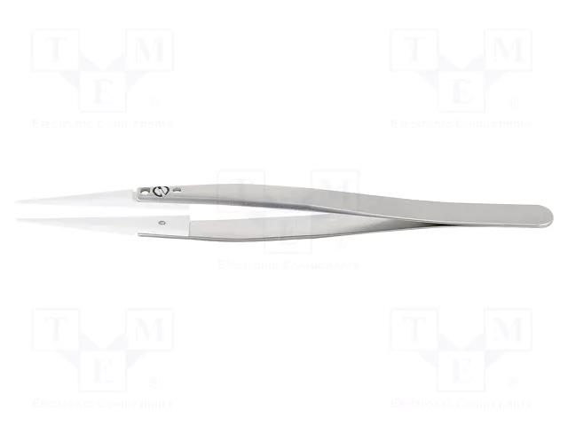 Tweezers; 135mm; Blades: narrowed; Blade tip shape: flat IDEAL-TEK IDL-71MZ.SA.0