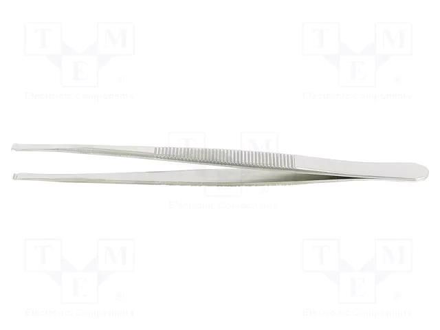 Tweezers; 120mm; Blade tip shape: flat; universal IDEAL-TEK IDL-582.SA.1