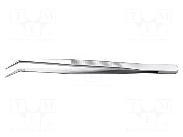 Tweezers; 150mm; Blades: narrow,curved; Blade tip shape: flat IDEAL-TEK IDL-124.SA.1