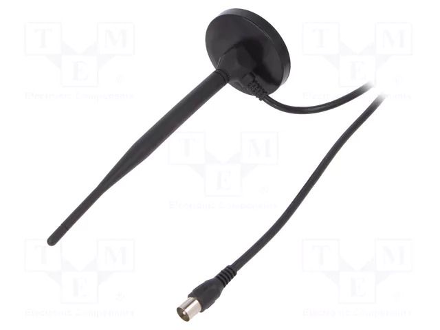 Antenna; DAB,DVB-T; 7dBi; magnet; 75Ω; 174÷230MHz,470÷860MHz; 2m SR PASSIVES DVB-T-AT03