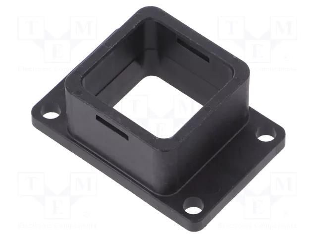Socket cover; flange (4 holes),for panel mounting; VerIO™ AMPHENOL COMMUNICATIONS SOLUTIONS 10140957-101LF