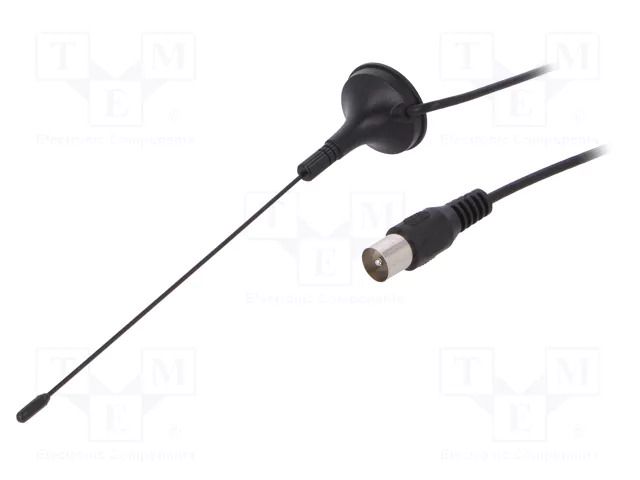 Antenna; DAB,DVB-T; 3dBi; magnet; 50Ω; 174÷230MHz,470÷860MHz; 2m SR PASSIVES DVB-T-AT01