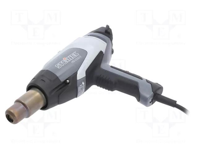 Electric hot shrink gun; 2.3kW; 150÷600l/min; 230VAC; Kit: case STEINEL HG2520LCD-SET