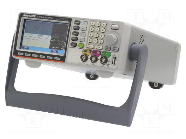 Generator: arbitrary, function; 60MHz; colour,LCD 4,3"; Ch: 1 GW INSTEK MFG-2120MA