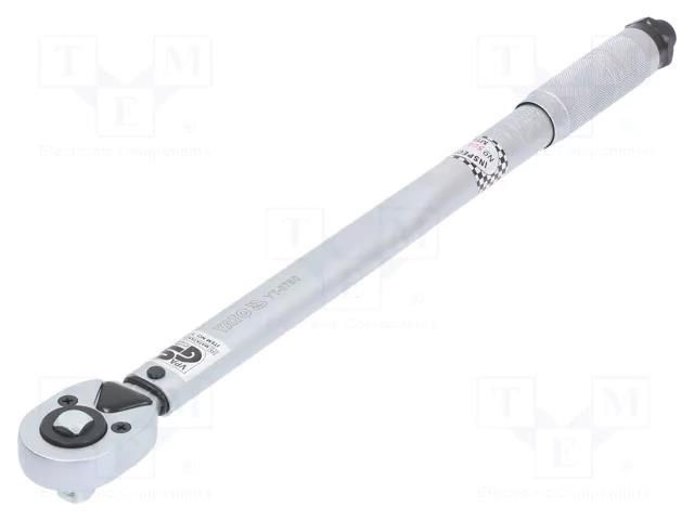 Wrench; torque; 465mm; 42÷210Nm; Mounting: 1/2"; Kit: soft case YATO YT-0760