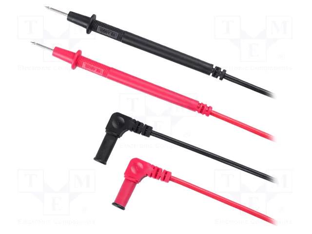 Test leads; Umax: 1kV; Imax: 20A; black,red; 2pcs. UNI-T UT890