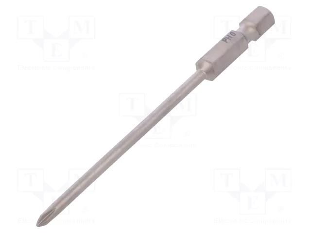 Screwdriver bit; Phillips; PH0; Overall len: 90mm; PROFESSIONAL WIHA WIHA.35457