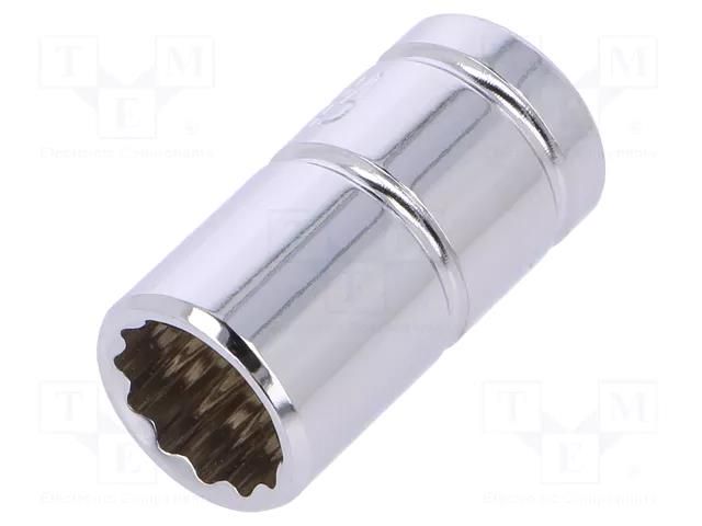 Socket; 12-angles,socket spanner; 9mm; 1/4"; Plating: chromium Workpro WP-W074056WE
