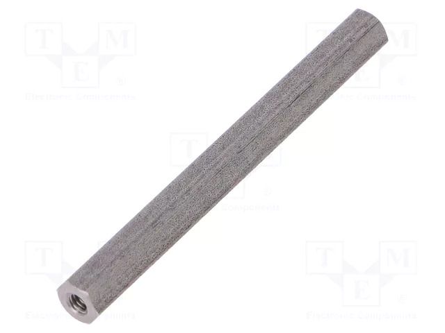 Screwed spacer sleeve; 50mm; Int.thread: M2,5; hexagonal DREMEC TFF-M2.5X50/DR142