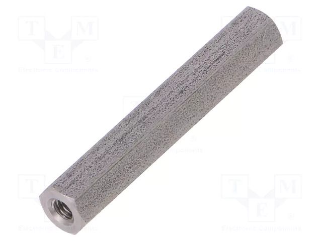 Screwed spacer sleeve; 30mm; Int.thread: M2,5; hexagonal DREMEC TFF-M2.5X30/DR142
