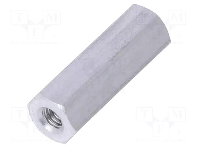 Screwed spacer sleeve; 15mm; Int.thread: M2,5; hexagonal DREMEC TFF-M2.5X15/DR132