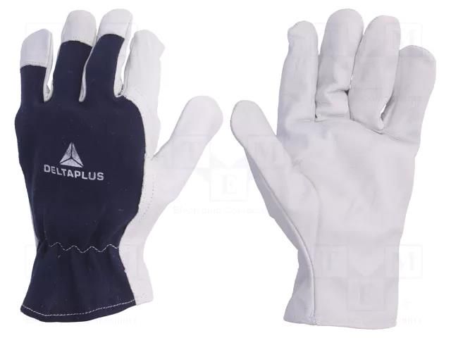 Protective gloves; Size: 10; natural leather; CT402 DELTA PLUS DEL-CT402BL10