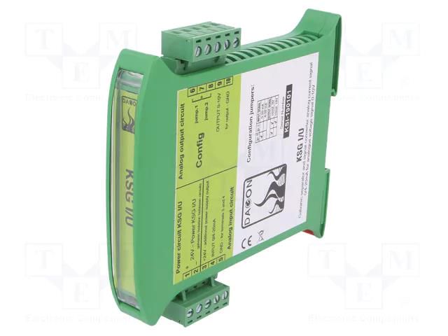Converter: analog signals; for DIN rail mounting; 0÷20mA,4÷20mA DAGON KSG-I/U