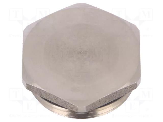 Stopper; M16; 1.5; IP68; stainless steel; V-INOX-NBR; Spanner: 19mm HUMMEL HUMMEL-1152160050