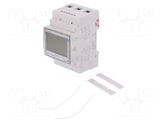 Counter; digital,mounting; for DIN rail mounting; three-phase CARLO GAVAZZI EM340DINAV23XS1PFB