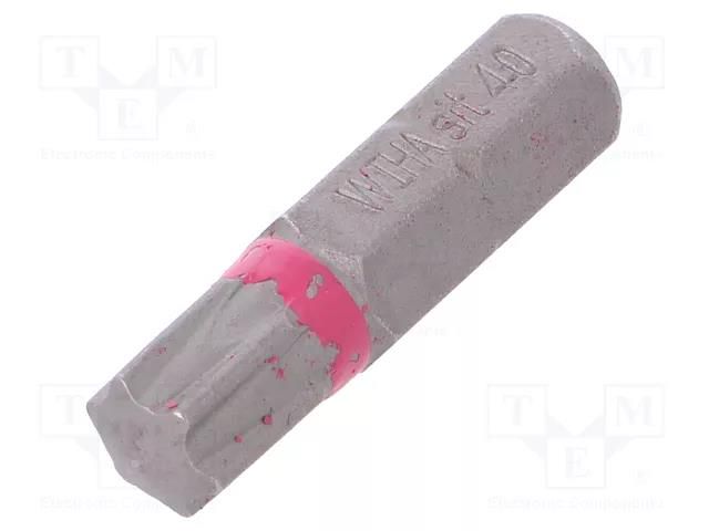 Screwdriver bit; SIT; 40; Overall len: 25mm; STANDARD WIHA WIHA.27260