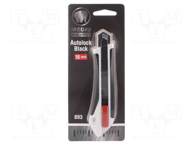 Knife; universal; 18mm; locked blade; Handle material: bimetal MEDID MED.893