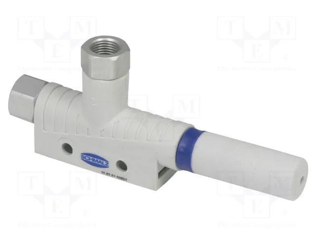 Ejector; G1/8"(1)-G1/8"(2); 0÷60°C; 65dBA; 105l/min; 6.3m3/h; SBP SCHMALZ SMZ.10.02.01.00602
