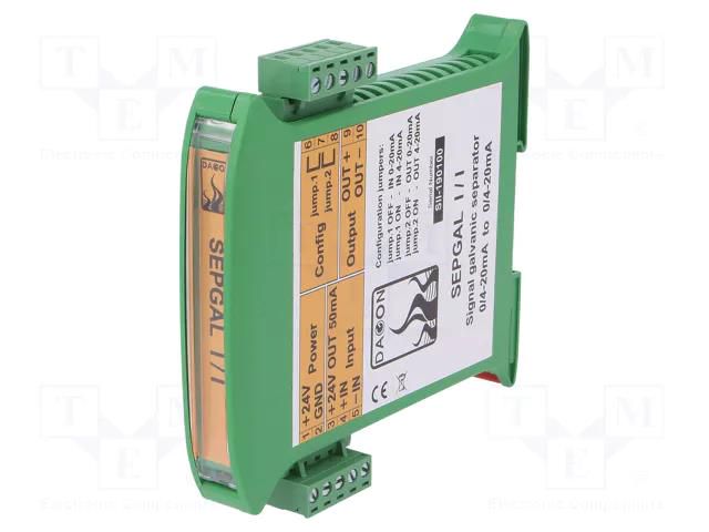 Converter: signal separator; for DIN rail mounting; 22÷28VDC DAGON SEPGAL-I/I