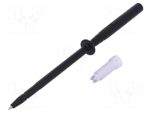 Test probe; 1A; black; Socket size: 4mm; Overall len: 122mm STÄUBLI SPP4-S-21