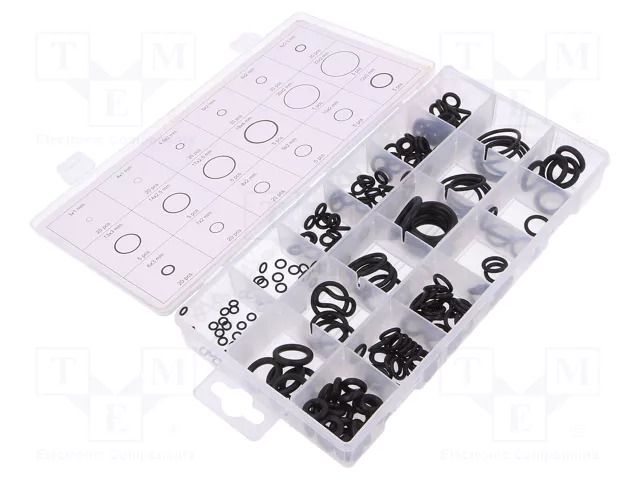 O-ring set; NBR caoutchouc; metric; 225pcs. YATO YT-06877