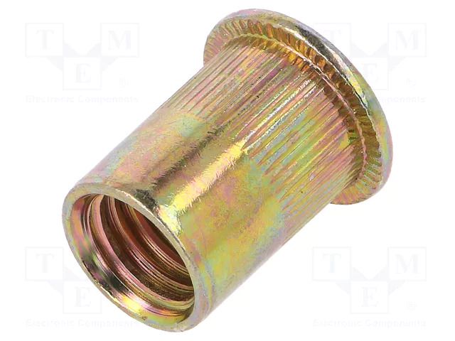 Rivet nut; M12; steel; Ømount.hole: 14.8mm; L: 22mm; Head: flat YATO YT-36476