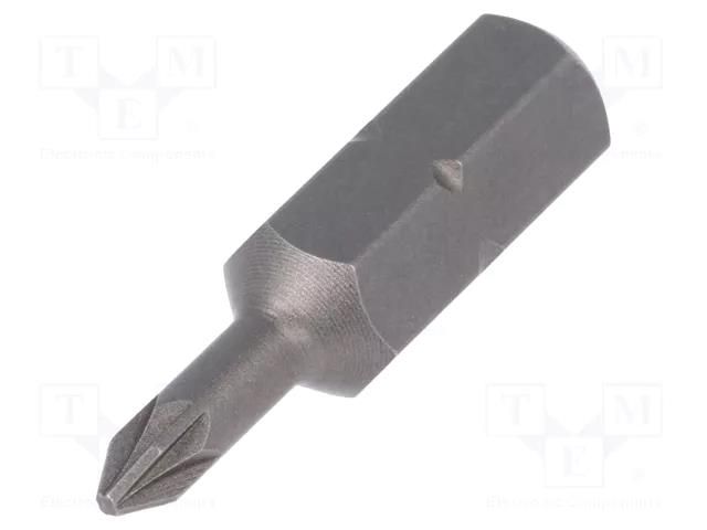 Screwdriver bit; Pozidriv®; PZ0; Overall len: 25mm; STANDARD WIHA WIHA.05300