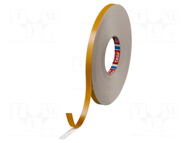 Tape: fixing; W: 12mm; L: 25m; Thk: 1.1mm; double-sided; acrylic; 200% TESA TESA-4957-12-25M