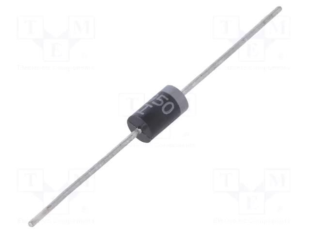 Diode: TVS; 1.5kW; 51.05V; 21.4A; unidirectional; Ø9,52x5,21mm NTE Electronics NTE4950