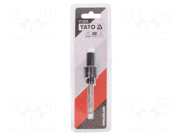 Hole saw adapter; 7/16" (11mm); Thread: 1/2" YATO YT-3370