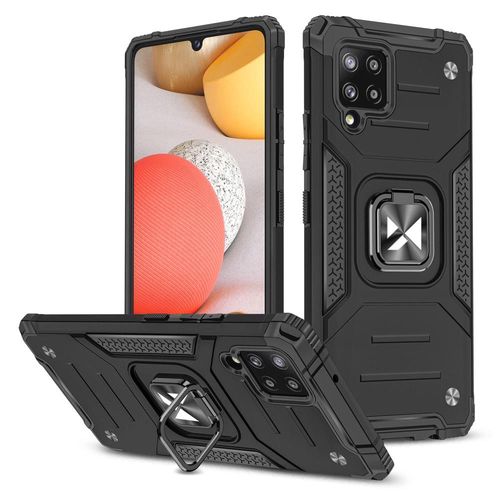 Wozinsky Ring Armor Case Kickstand Tough Rugged Cover for Samsung Galaxy A42 5G black, Wozinsky 5907769316517 5907769316517