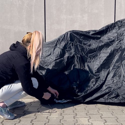 Waterproof grill cover, bicycle cover, bike cover, garden furniture cover, XL cover black, Hurtel 5907769337277 5907769337277