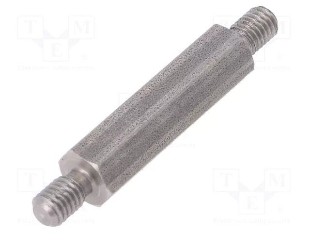 Screwed spacer sleeve; 30mm; Ext.thread: M5; hexagonal DREMEC TMM-M5X30/DR448