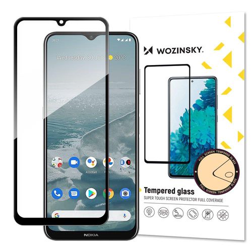 Wozinsky super durable Full Glue tempered glass full screen with frame Case Friendly Nokia G20 black, Wozinsky 5907769316401 5907769316401