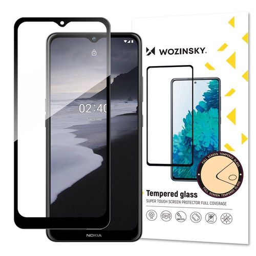 Wozinsky Tempered Glass Full Glue Super Tough Screen Protector Full Coveraged with Frame Case Friendly for Nokia 2.4 black, Wozinsky 5907769316425 5907769316425