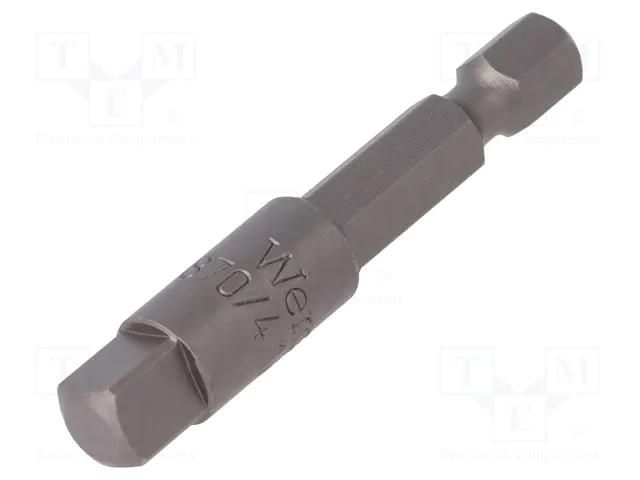 Adapter; Overall len: 50mm; Mounting: 1/4" (D6,3mm),1/4" square WERA WERA.05311517001