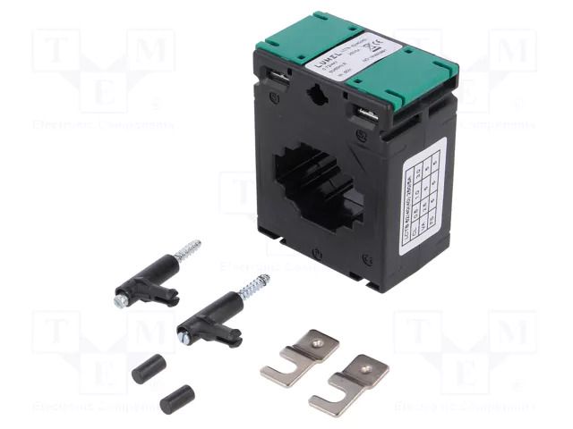 Transformer: current; LCTB; I AC: 250A; 2.5VA; Body dim: 78x62x40mm LUMEL LCTB-6240400250A55