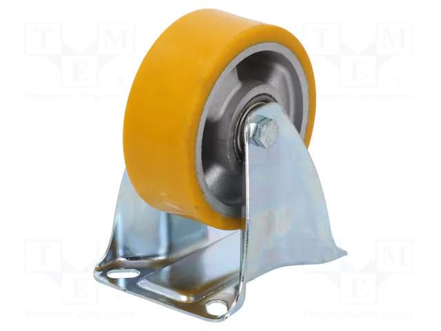 Transport wheel; Ø: 100mm; W: 40mm; H: 130mm; rigid; 200kg; steel RADER TPM-ALPU-100K