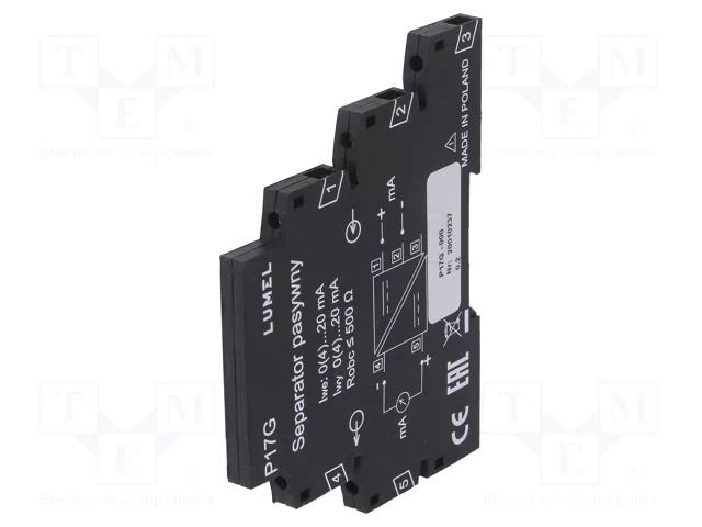 Converter: signal separator; for DIN rail mounting; -20÷65°C LUMEL P17G-000