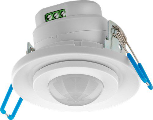 Infrared Motion Detector, white - for flush ceiling mounting, 360° detection, 8 m range, for indoor use (IP20), suitable for LEDs 71362