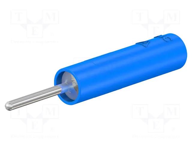 Connector: 4mm banana; socket; 20A; blue; nickel plated; insulated STÄUBLI B4-I/S1.5-23