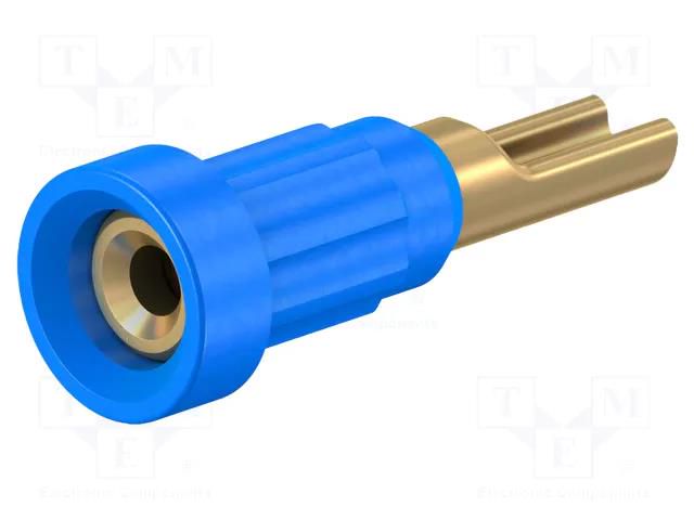 Connector: socket 1mm; blue; 20A; soldered; Type: insulated; 11.2mm STÄUBLI EB1-23