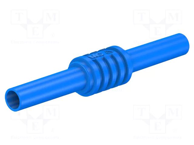 Connector: 4mm banana; adapter,socket; 1kV; 32A; 62.5mm; blue STÄUBLI XHK-23