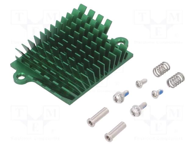 Heatsink: extruded; grilled; BGA; green; L: 41mm; W: 45mm; H: 10mm Advanced Thermal Solutions ATS-1041-C3-R0