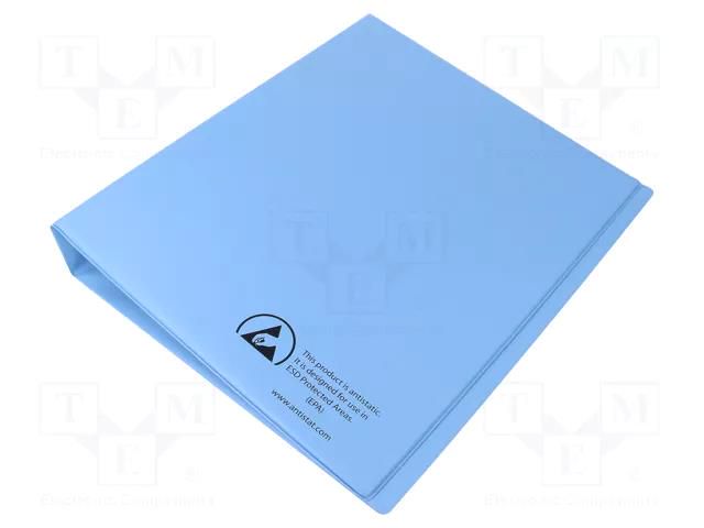 Binder; ESD; A4; Application: for storing documents; PVC ANTISTAT ATS-105-0020