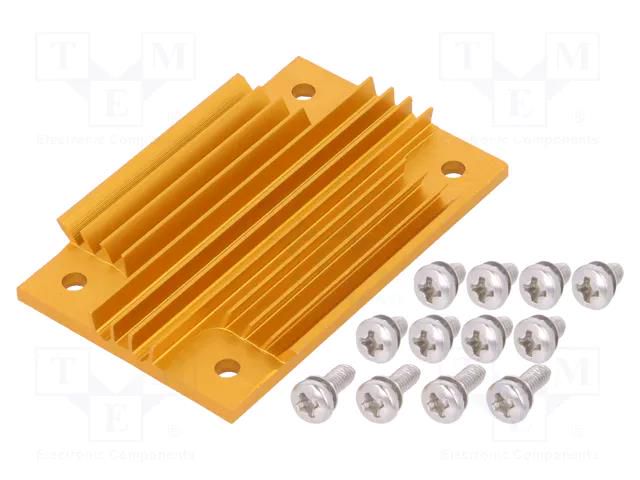 Heatsink: extruded; grilled; BGA; golden; L: 58mm; W: 37mm; H: 6.1mm Advanced Thermal Solutions ATS-1098-C1-R0