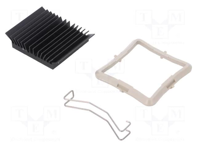 Heatsink: extruded; grilled; BGA; black; L: 35mm; W: 35mm; H: 9.5mm Advanced Thermal Solutions ATS-51350D-C1-R0